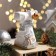 Decorative candle "Snow moose", 9.9x7.2x7.6 cm