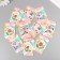 Cardboard "Flowers 05" set 10 pcs (5 types) 4x6 cm