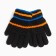 Baby gloves, black color, size 15 (7-8 years)