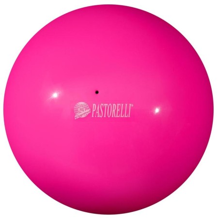 The ball for rhythmic gymnastics Pastorelli New Generation Fig, D = 18 cm, pink color