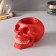 Interior item "Skull" 7*10cm red, white teeth