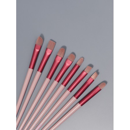Makeup brushes, set - 13 pcs, 10 - 22 (± 1) cm, lilac color-4