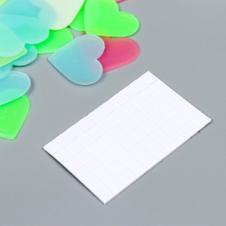 Stick phosphorus plastic "Hearts" set 40 pcs mix 17x12 cm-3
