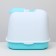 Closed toilet with a scoop, 47 x 40 x 39 cm, white and white
