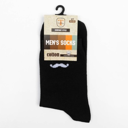 Male socks "antennae", black color, size 25-3