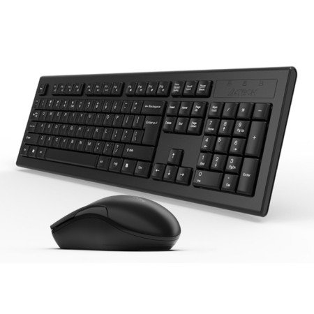 Keyboard + Mouse A4Tech 3000ns Club: Black Mouse: Black USB Wireless Multimedia-2