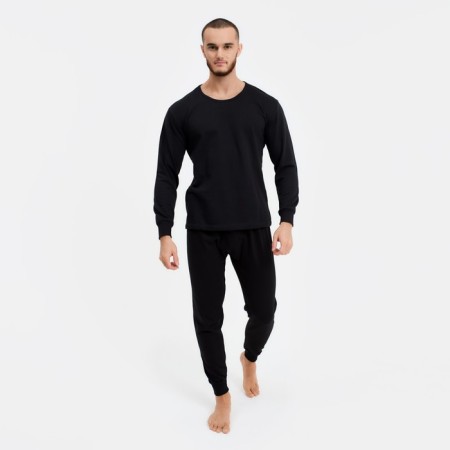 Male thermal underwear (longshit/pants), black color, size 48-2