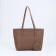 Bag Female Tout with zipper, beige color
