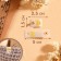 Tag with the "Block" button, 5 × 1.5 cm, 10 pcs, white/gold color
