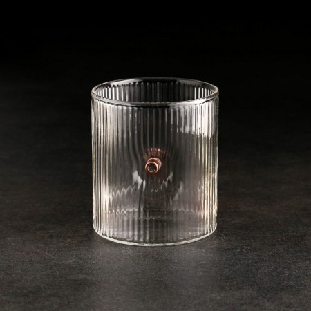 A ribbed glass "impenetrable. Bullet"