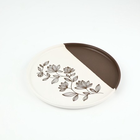 Cermic "Flower Polyana" plate, 21.7 cm-1