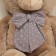 Soft toy "Bear", with a bow in polka dots, 80 cm