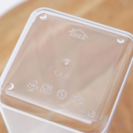 Container for bulk products "Step", 1.4 l, 10 × 10 × 21 cm, white color-7