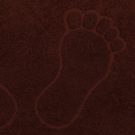 Terry towel for legs 50x70cm, brown 100% cotton, 400 g/m-2