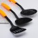 A set of kitchen supplies of the orange, 6 items