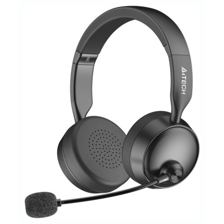 Headphones with A4Tech BH230 Microphone Black Monitor BT BEAR (BH230 Black)