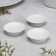 Set of candlesticks Metal "Lotus", 7.5x2 cm, 3 pieces, white