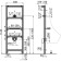ALCAPAPLAST A107/1120 Pussuar mounting frame