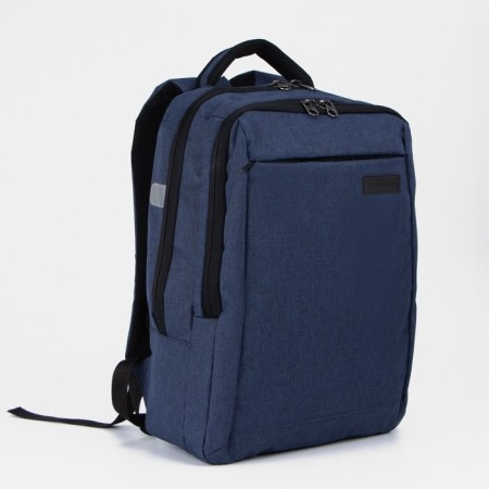 Male backpack on lightning, "saxi", outer pocket, blue color
