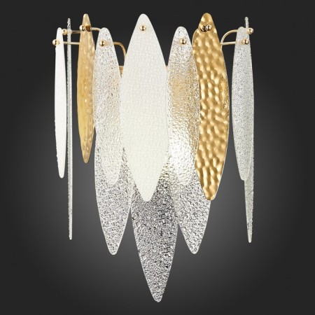 Sconces st. SL1224.201.02. Lastra. 2x60 watts, E14, 24x36 cm, golden color-2