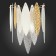 Sconces st. SL1224.201.02. Lastra. 2x60 watts, E14, 24x36 cm, golden color