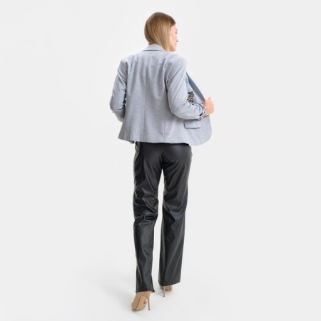 Jacket for a girl, color gray melange, 128-134 cm (size 36)-9