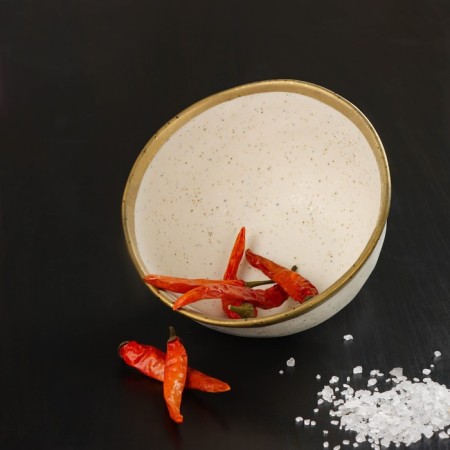 Porcelain salad Magistro poursephona, 500 ml, d = 13.6 cm, beige color-3