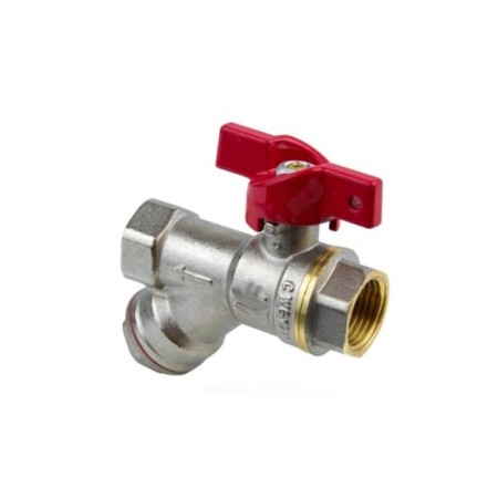 Aquasfera ball valve 1015-01, 1/2 ", PN 40, with a filter, full-pass, butterfly-2