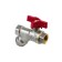 Aquasfera ball valve 1015-01, 1/2 ", PN 40, with a filter, full-pass, butterfly