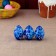 Gzhel egg, blue, 7 cm mix