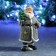 New Year's figure "Santa Claus with a Christmas tree and a gift" in white 10x13x22cm