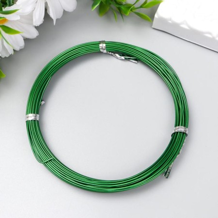 Wire for needlework "Astra" 1 mm, 10 m, green