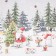 Apron "Ethel" Holiday in the forest 70x60 cm, 100% HL, sarzha 190g/m2