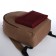 Sports backpack from textiles on lightning, textura, 20 liters, beige/burgundy color