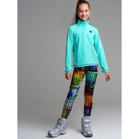 Thermal complex for girls: trousers, sweatshirt, height 140 cm-2