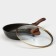 Granit Ultra Black Gold pan, 26 cm, glass cover, anti -stick coating, removable handle