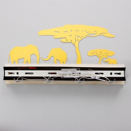 Sconces "Elephants" LED 4000K 12W gold 38x20x4cm-8