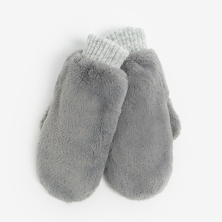 Mittens female, the color is light gray, size 18