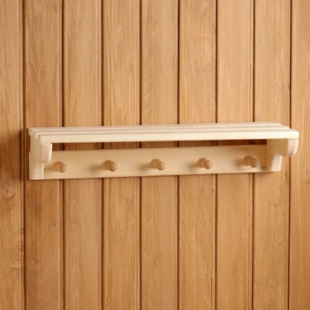 Big regiment with a hanger 5 hooks 57x18x12cm, linden "Dobroparov"-4