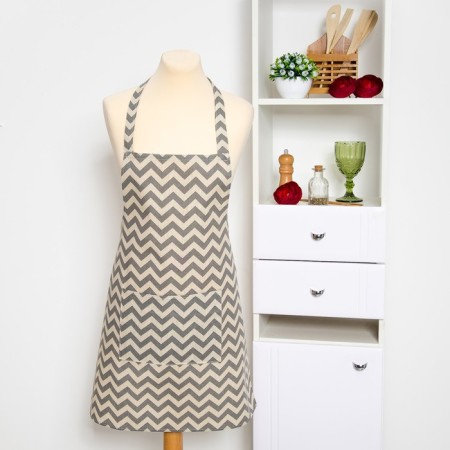 Apron Dilyana 60x70cm, zigzag ser, 100%PE, Rogozhka 200 g/m