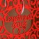 Family bank with monograms, 24x14x20 cm, red
