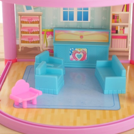 House for dolls "Puppet House" with furniture and accessories-7