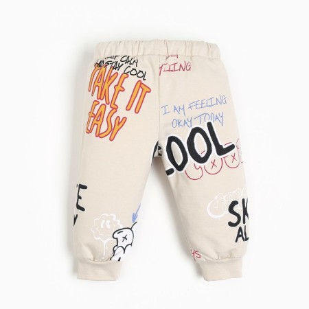 Set: Jumper with zipper and pants crumb I "Graffiti", height 86-92 cm-7