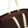 Bag beach without fasteners, brown color