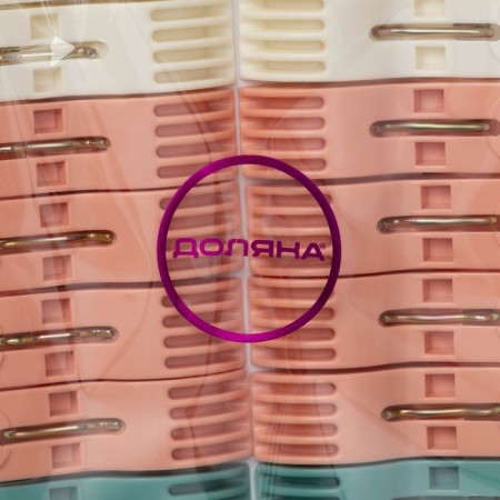 Clothespins of linen shade, 24 pcs, 7 × 1.5 cm, bottom width 4.5 cm-6