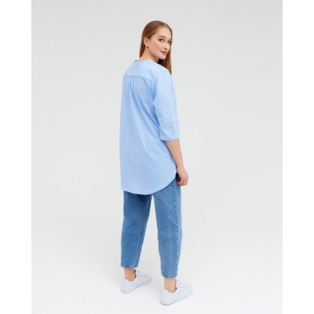 Female shirt, blue color, size 50-2