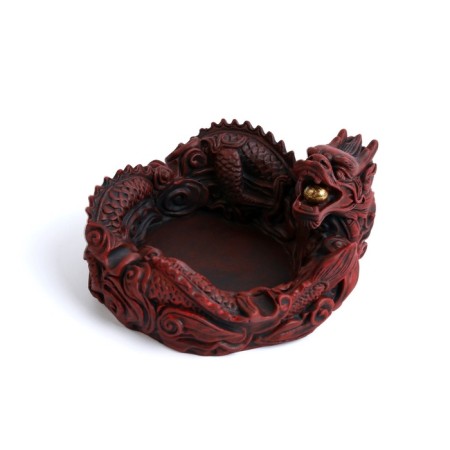Ash "Chinese Dragon", 12.4 x 13.7 x 7.6 cm, brown-3