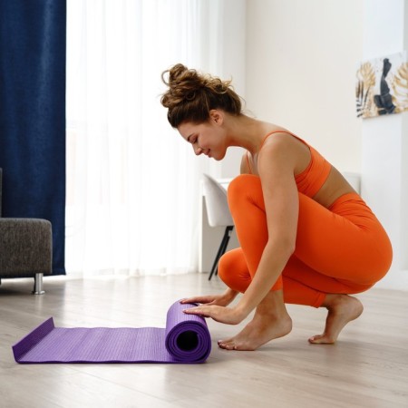 Sangh yoga rug, 173x61x0.6 cm, purple color-6