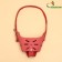 The muzzle adjustable of soft leather, size No. 1, DN 4-5 cm, ohm 13-15 cm, brown