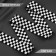The gum is woven, soft, 40 mm, 4.5 ± 1 m, black/white color